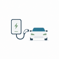 EV charger planning icon